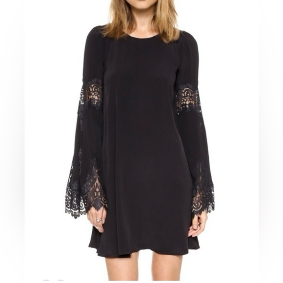 NWT For Love and Lemons Festival Dress Black Size M - Picture 4 of 12